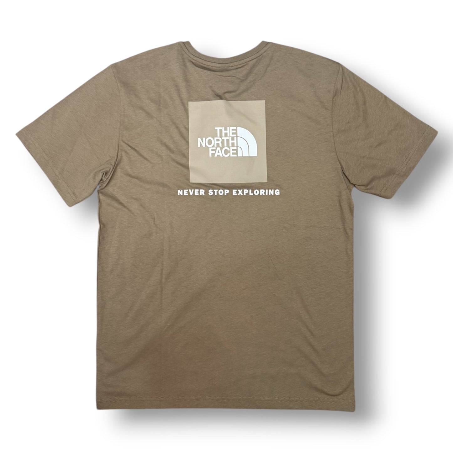 THE NORTH FACE- T-Shirt Uomo con logo lato cuore e stampa sulla schiena, Col.Marrone