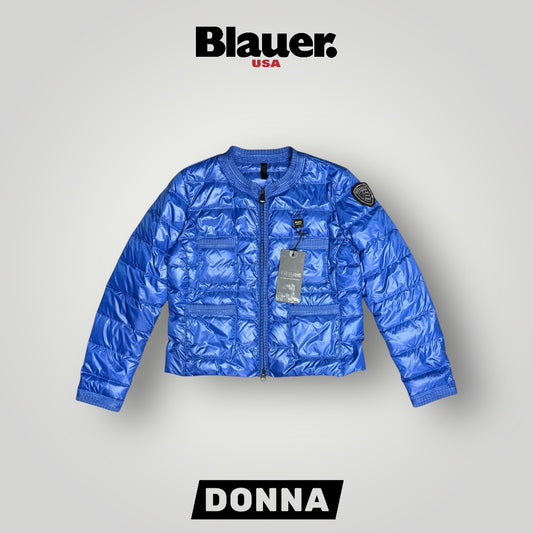 Giubbotto Blauer Donna, 70 grammi con scudetto in Swarovski, (Imbott.Piuma), Col.Royal