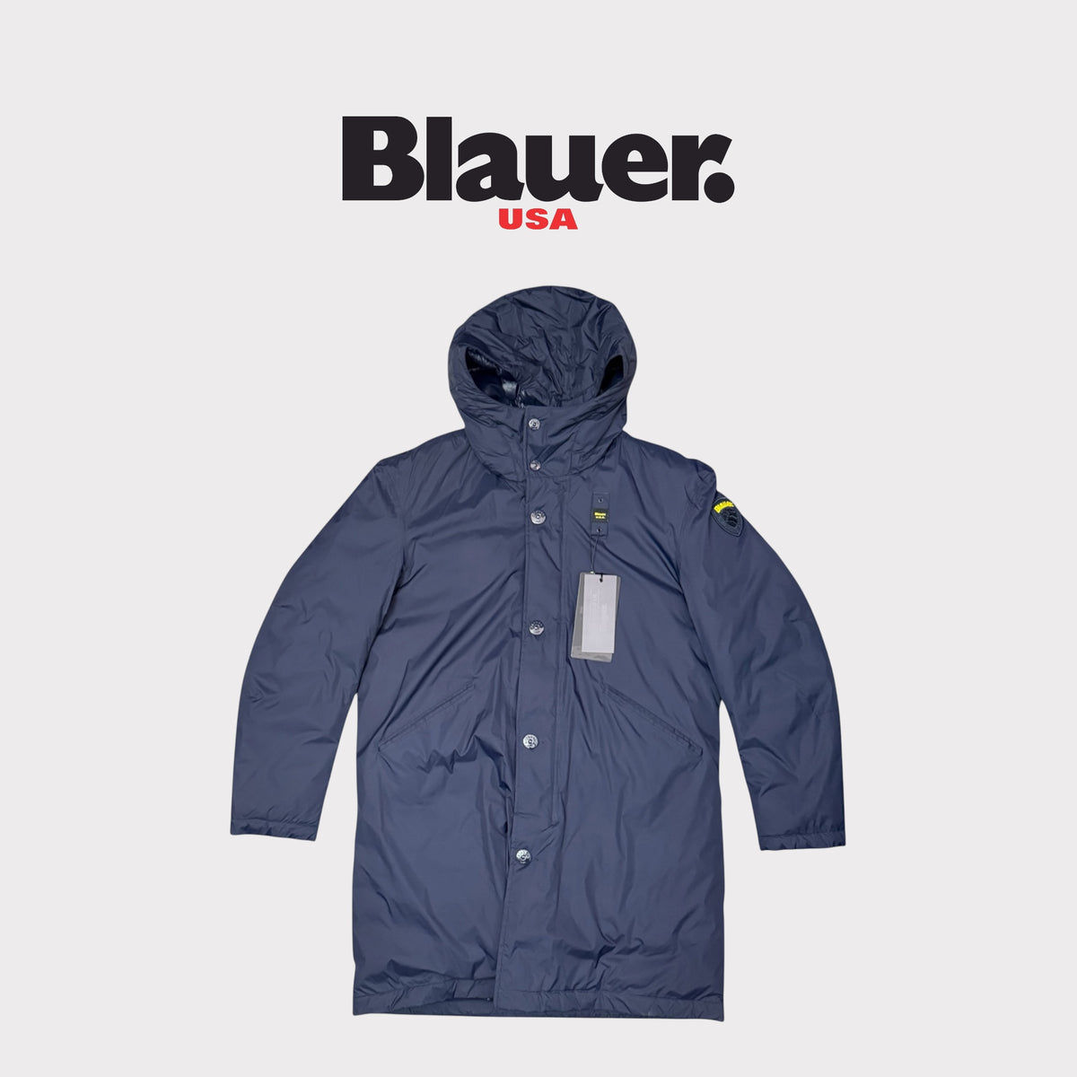 BLAUER - Giubbotto Uomo lungo, mod.Faywood, Col.Blu