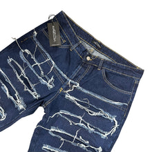Carica l&#39;immagine nel visualizzatore di Gallery, Jeans ripped blu scuro VICTOR GI comfort fit
